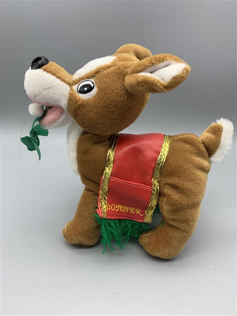 VGC Donner Reindeer Plush by Toy Connection Santas Christmas Stuffed 7” | eBay