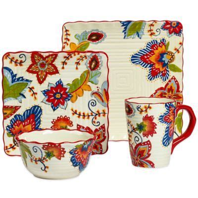 Elena Earthenware Dinnerware Collection - BedBathandBeyond.com-Purchase 6-8 4 Piece Place ...