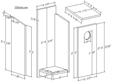 9 Screech Owl Box Plans | Bird house plans, Wood duck house, Owl nest box