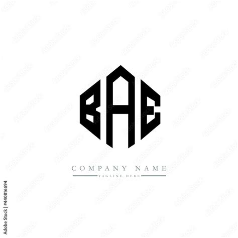 BAE letter logo design with polygon shape. BAE polygon logo monogram ...