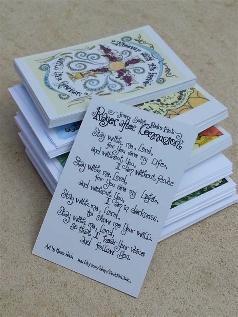 Catholic Prayer Cards Bulk Order of 100 Optional Variety up - Etsy