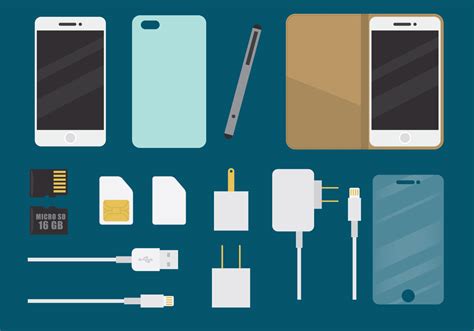 Mobile Accessories Vector Art, Icons, and Graphics for Free Download