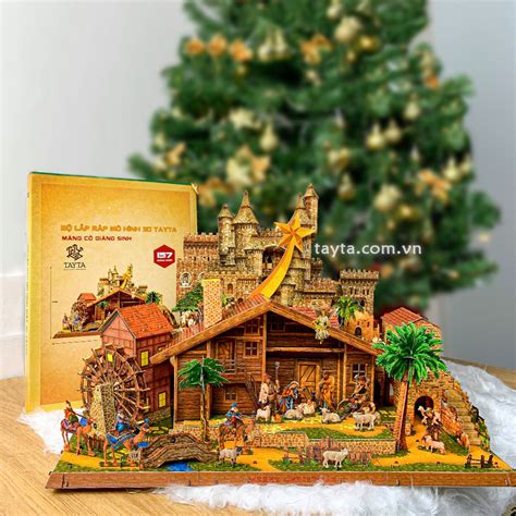 Trang trí Noel lung linh với thiết kế Hang Đá Giáng Sinh 3D mới nhất từ TAYTA