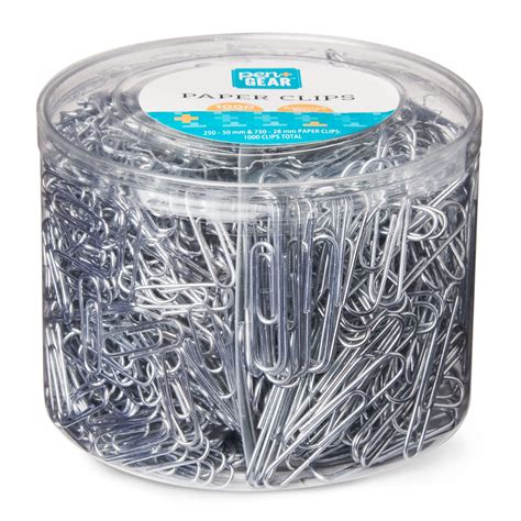 Pen + Gear Vinyl Coated Paper Clips, Silver, 1000 Count - Walmart.com