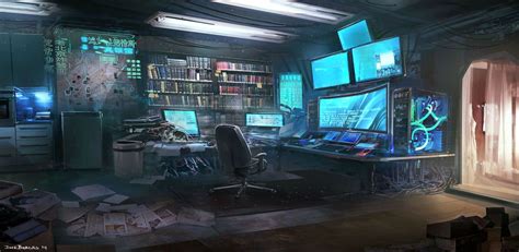 Sci fi concept art, Sci fi environment, Cyberpunk interior