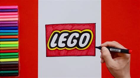 How to draw Lego Logo - YouTube