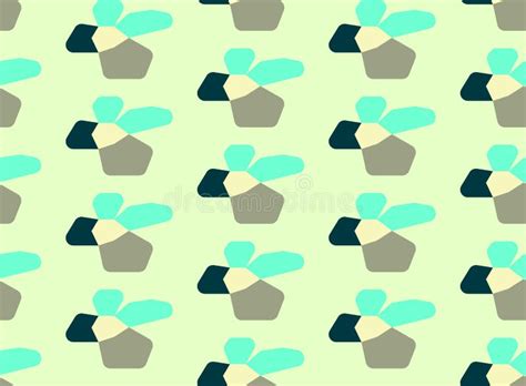 Minimalist Camouflage Pattern Made of Simle Geometry, Seamless Vector ...