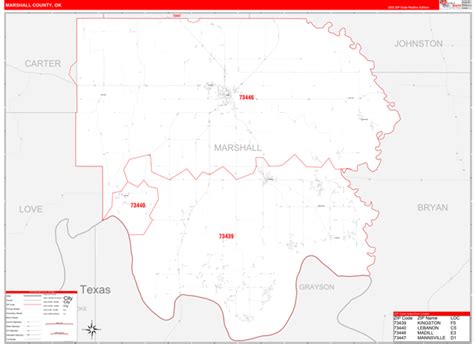 Maps of Marshall County Oklahoma - marketmaps.com