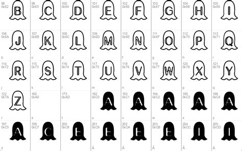 Halloween Ghost Windows font - free for Personal