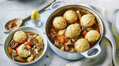 Beef stew with light herby dumplings recipe - BBC Food Beef Stew Recipe ...