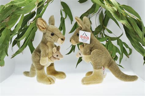 Kangaroo Plush Toy With Kangaroo Baby - Etsy Australia