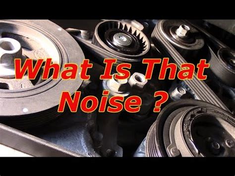 Engine Noise Diagnosis Chart