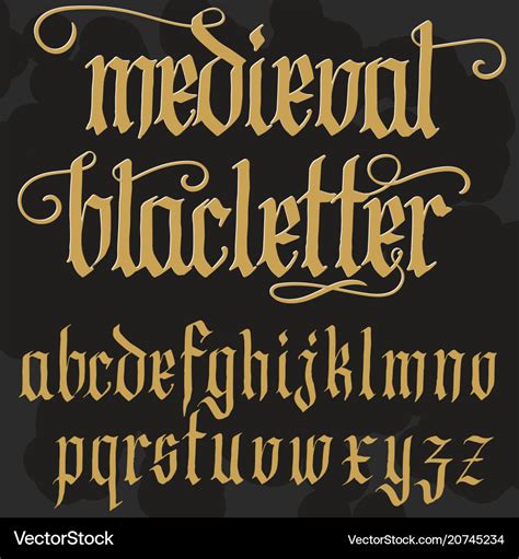 Gothic Alphabet Calligraphy Gothic Alphabet Tattoo Lettering Alphabet ...