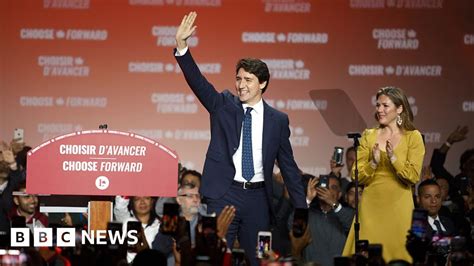 Canada election: Justin Trudeau gives victory speech - BBC News