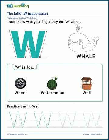 FREE* Tracing And Writing the Letter W | MyTeachingStation.com - Worksheets Library