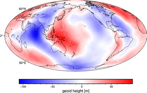 Earth geoid height grid at 10 arc-minute resolution | Ensaio v0.6.0