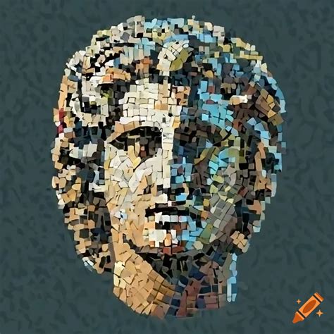 Vibrant mosaic of alexander the great on Craiyon