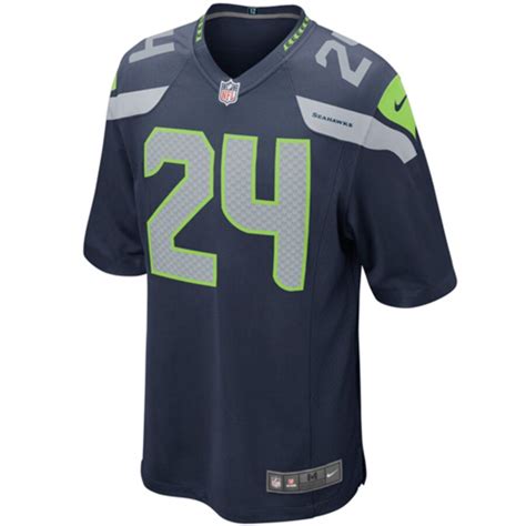 Marshawn Lynch Seattle Seahawks Nike Game Jersey – College Navy ...