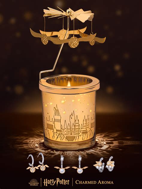 Harry Potter™ Golden Snitch™ Carousel Candle - Golden Snitch Earring Collection in 2023 | Jewel ...