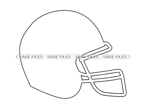 Football Helmet Outline