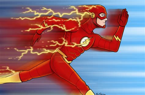 The Flash running by ebbewaxin on DeviantArt