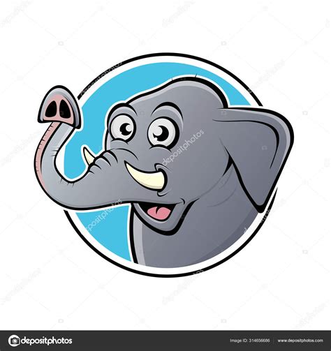 Funny Cartoon Elephant Sign Stock Illustration by ©shockfactor.de ...