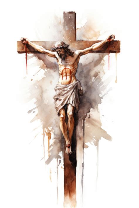 Premium Photo | Jesus on a Cross Painting