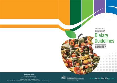 Australian Dietary Guidelines Summary