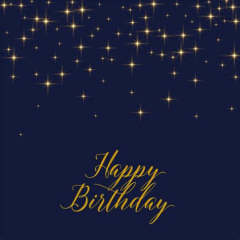 happy birthday background with shiny golden stars - Download Free Vector Art, Stock Graphics ...