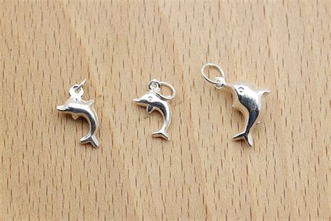 925 Sterling Silver Dolphin Dangle Charm for European Charm | Etsy