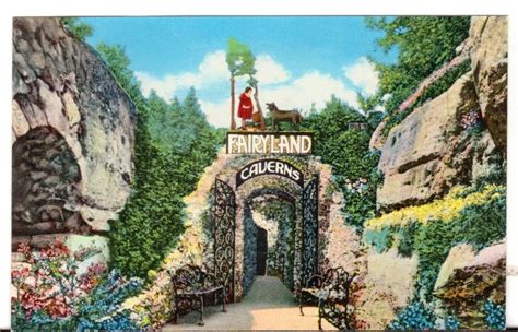 Undated Unused Postcard Fairyland Caverns Rock City Gardens Lookout Mountain Georgia GA ...