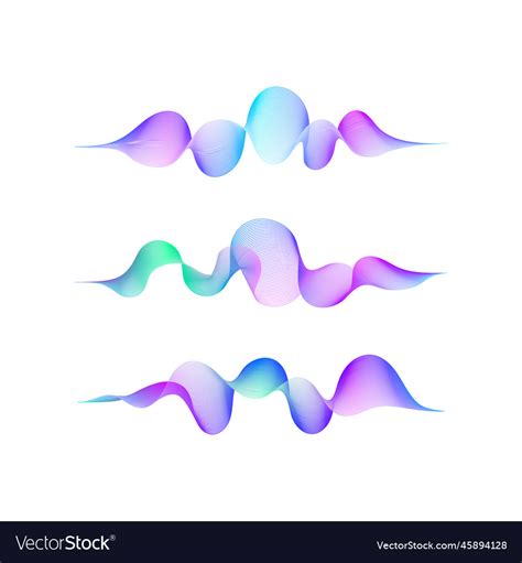 Music audio waveform Royalty Free Vector Image