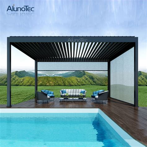 Aluminium Louvered Roof Pergola Kits - China Louver Roofs and Aluminum ...