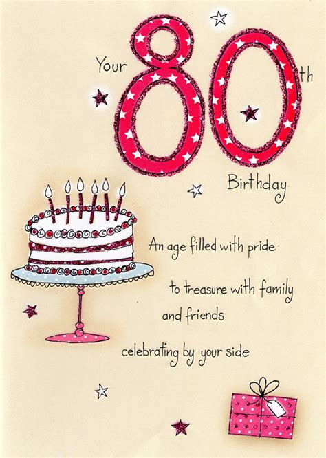 80th Birthday Card Message 80th Birthday Greeting Card Messages Best ...