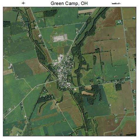 Aerial Photography Map of Green Camp, OH Ohio