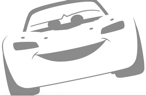 a cartoon car with a smiling face