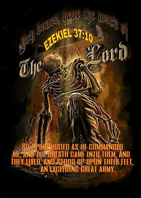 Ezekiel 37:10 Vision of the Valley of dry bones | Ezekiel, Bible ...