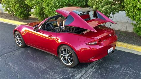 2017 Mazda MX-5 Miata RF retractable hardtop in action - YouTube