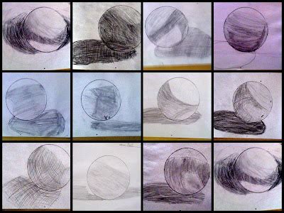 Harvest Artists Blog: 4th grade student examples of shading a ball