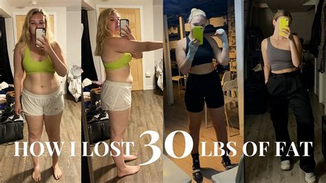 30lbs fat loss transformation & how to lose weight - YouTube