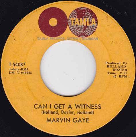 Marvin Gaye – Can I Get A Witness (1963, Vinyl) - Discogs