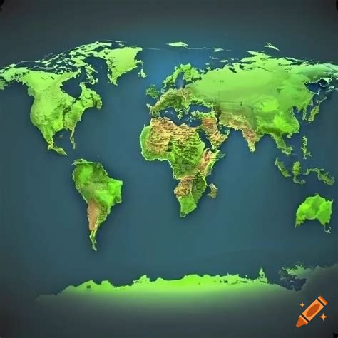 World Map Showing Cities