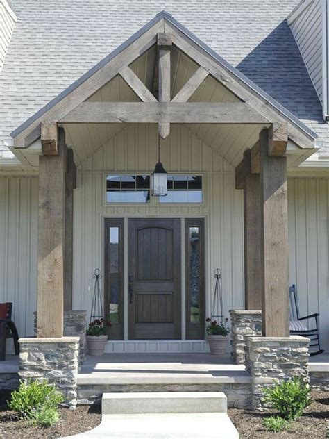 Vertical vinyl siding! Love!!! | Porch design, Rustic porch, House with porch