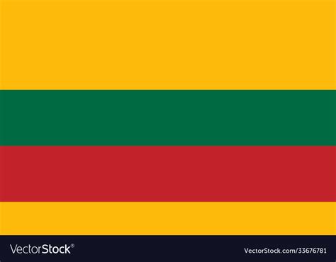 National flag republic lithuania Royalty Free Vector Image