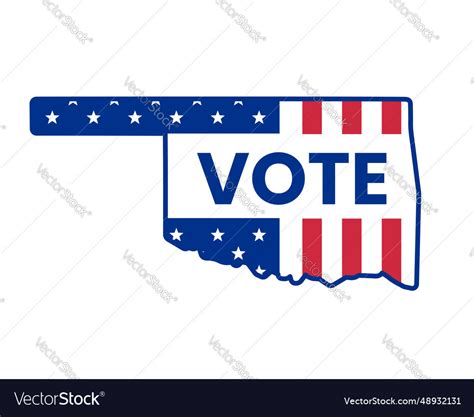 Us usa american election voting sign 2022 Vector Image