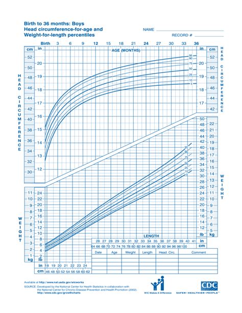 CDC Growth Chart Sample Free Download