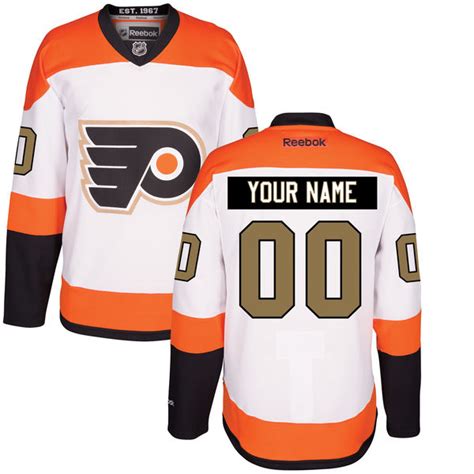 Men's Philadelphia Flyers Orange Alternate Custom Stitched NHL Reebok Hockey Jersey on sale,for ...