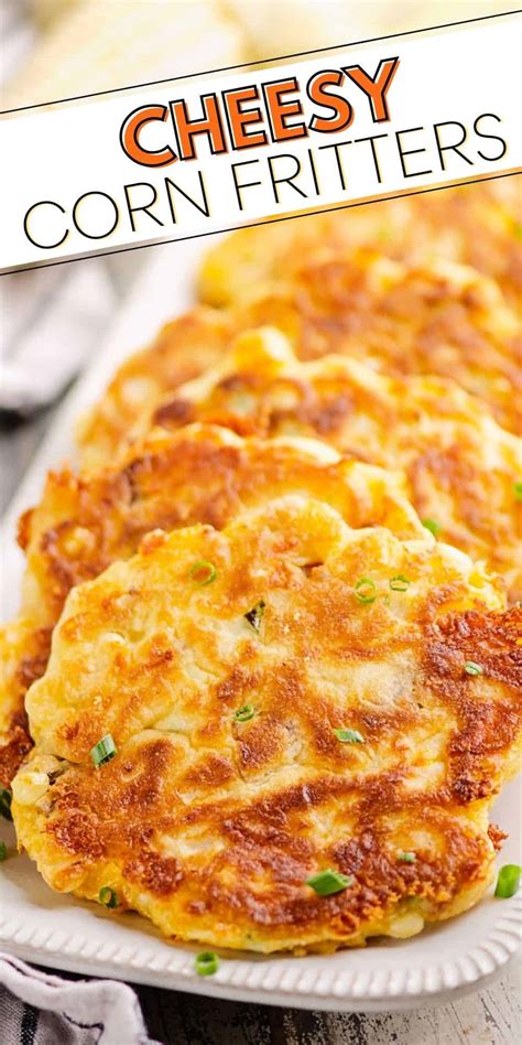 Cheesy Corn Fritters