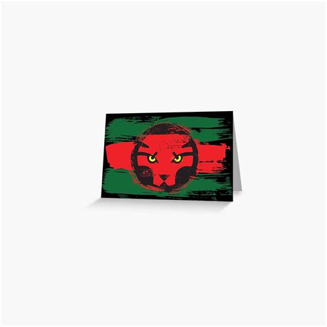 "Wakanda Flag" Greeting Card for Sale by nicdennisdesign | Redbubble