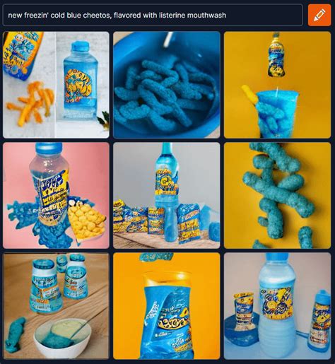 new freezin' cold blue cheetos, flavored with listerine mouthwash : r ...